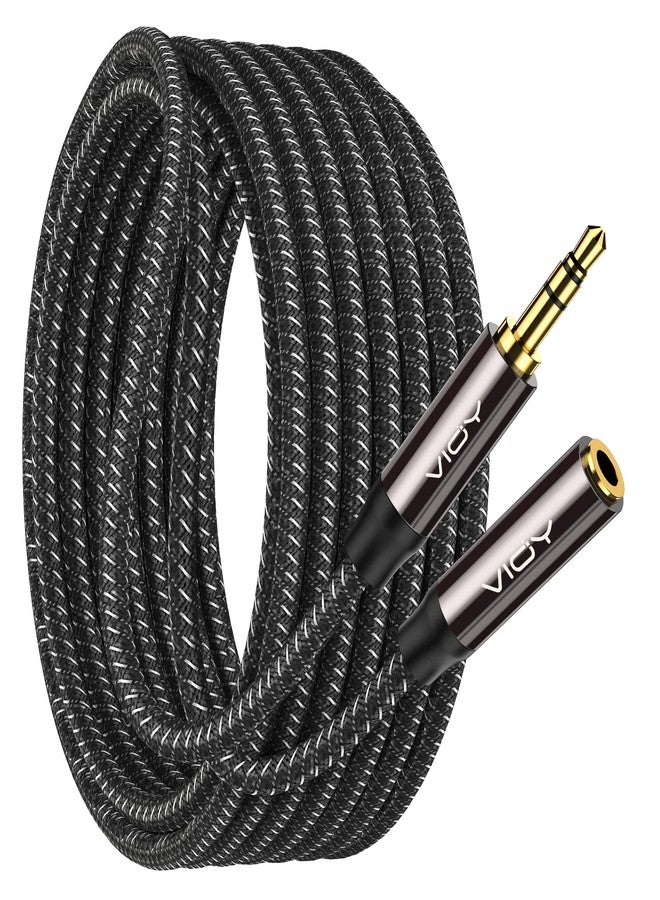 VIOY Headphone Extension Cable 10 FT,[Copper Shell, Hi-Fi Sound] 3.5 mm Male to Female Stereo Audio Cable Nylon Braided Aux Cord for Smartphones, Tablets, Media Player - Image 1